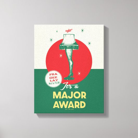 Eine Weihnachtsgeschichte | Leg Lamp Major Award Leinwanddruck (Vorderseite)