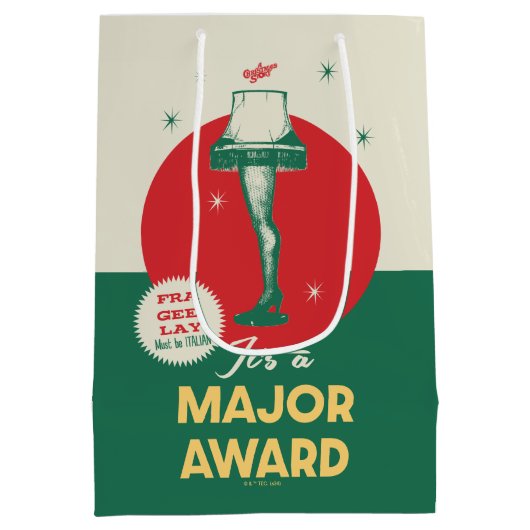 Eine Weihnachtsgeschichte | Leg Lamp Major Award Mittlere Geschenktüte (Rückseite)