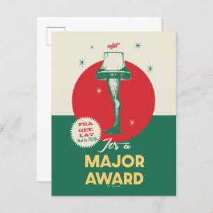 Eine Weihnachtsgeschichte   Leg Lamp Major Award Postkarte