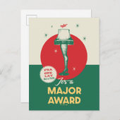 Eine Weihnachtsgeschichte | Leg Lamp Major Award Postkarte (Vorne/Hinten)