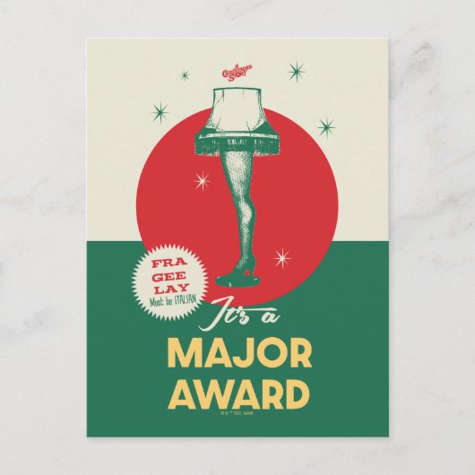 Eine Weihnachtsgeschichte | Leg Lamp Major Award Postkarte (Vorderseite)