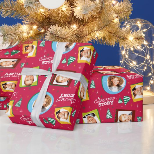 Eine Weihnachtsgeschichte | Muster für Fotos Geschenkpapier (Feiertage)