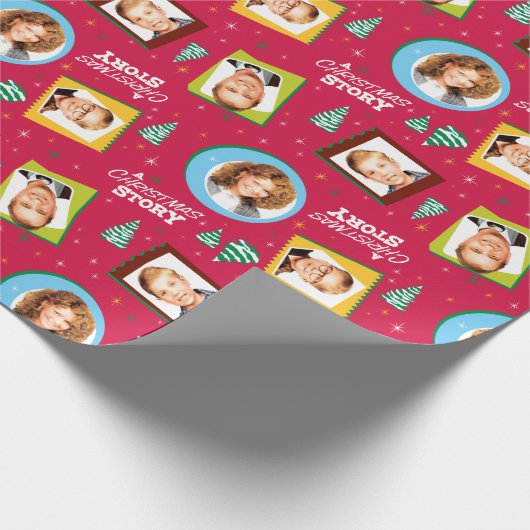Eine Weihnachtsgeschichte | Muster für Fotos Geschenkpapier (Ecke)