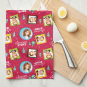 Eine Weihnachtsgeschichte | Muster für Fotos Geschirrtuch (Viertel Falte)