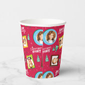 Eine Weihnachtsgeschichte | Muster für Fotos Pappbecher (Rechts)