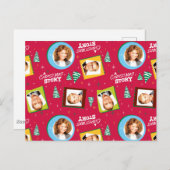 Eine Weihnachtsgeschichte | Muster für Fotos Postkarte (Vorne/Hinten)