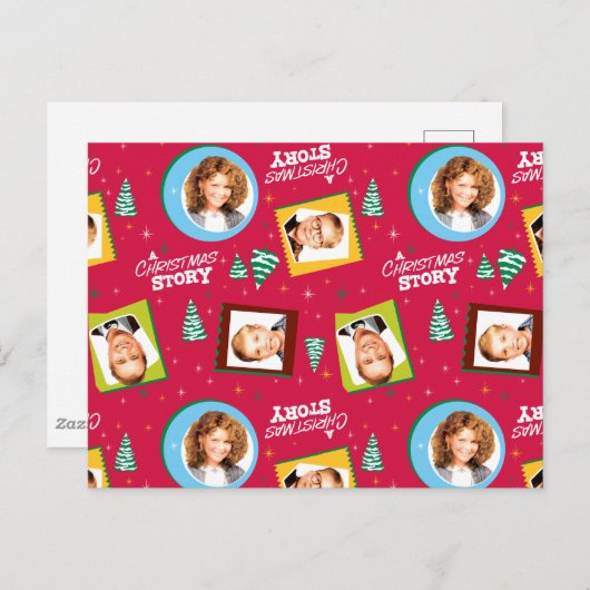 Eine Weihnachtsgeschichte | Muster für Fotos Postkarte (Vorne/Hinten)