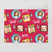 Eine Weihnachtsgeschichte | Muster für Fotos Postkarte (Vorderseite)