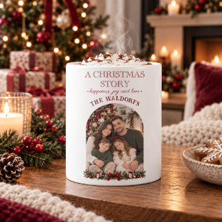 Eine Weihnachtsgeschichte - Personalisierter Famil Kaffeetasse