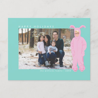 Eine Weihnachtsgeschichte | Ralphie Bunny Anzug - Feiertagspostkarte