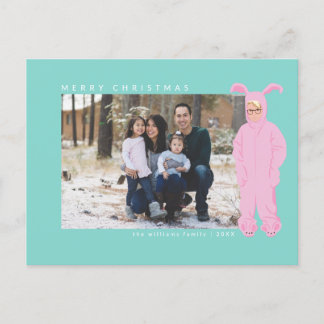 Eine Weihnachtsgeschichte | Ralphie Bunny Anzug - Feiertagspostkarte