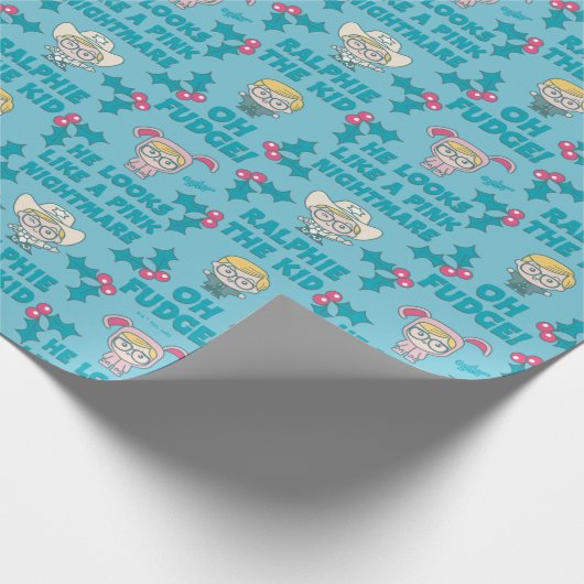 Eine Weihnachtsgeschichte | Ralphie das Kid-Muster Geschenkpapier (Ecke)