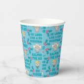 Eine Weihnachtsgeschichte | Ralphie das Kid-Muster Pappbecher (Rechts)