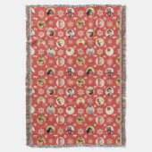 Eine Weihnachtsgeschichte Retro-Snowflake-Muster Decke (Vorderseite Vertikal)