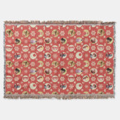 Eine Weihnachtsgeschichte Retro-Snowflake-Muster Decke (Vorderseite)