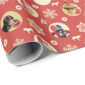 Eine Weihnachtsgeschichte Retro-Snowflake-Muster Geschenkpapier (Rolleneckpunkt)