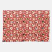 Eine Weihnachtsgeschichte Retro-Snowflake-Muster Geschirrtuch (Horizontal)