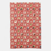 Eine Weihnachtsgeschichte Retro-Snowflake-Muster Geschirrtuch (Vertikal)