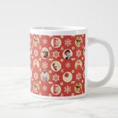 Eine Weihnachtsgeschichte Retro-Snowflake-Muster Jumbo-Tasse (Rechts)