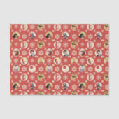 Eine Weihnachtsgeschichte Retro-Snowflake-Muster Seidenpapier (Vorderseite)