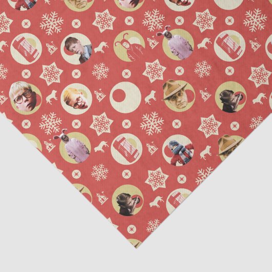 Eine Weihnachtsgeschichte Retro-Snowflake-Muster Seidenpapier (Ausschnitt)