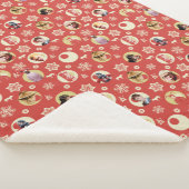 Eine Weihnachtsgeschichte Retro-Snowflake-Muster Sherpadecke (3/4)