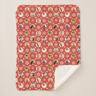Eine Weihnachtsgeschichte Retro-Snowflake-Muster Sherpadecke