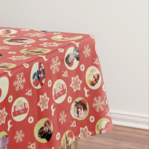 Eine Weihnachtsgeschichte Retro-Snowflake-Muster Tischdecke