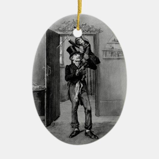 Eine Weihnachtsgeschichte: Tiny Tim Keramikornament (Vorne)