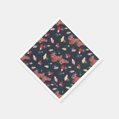 Eine Weihnachtsgeschichte | Weihnachtslichtmuster Serviette (Ecke)