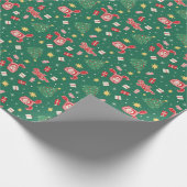 Eine Weihnachtsgeschichte | Weihnachtssymbol Muste Geschenkpapier (Ecke)