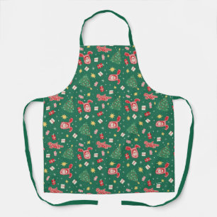 Eine Weihnachtsgeschichte Weihnachtssymbol Muste Schürze