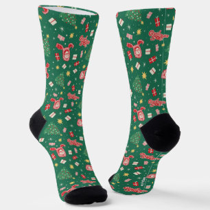 Eine Weihnachtsgeschichte   Weihnachtssymbol Muste Socken