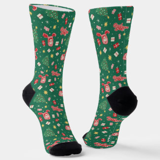 Eine Weihnachtsgeschichte | Weihnachtssymbol Muste Socken