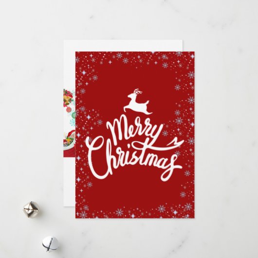 Eine Weihnachtskarte Feiertagskarte (Vorderseite/Rückseite Beispiel)