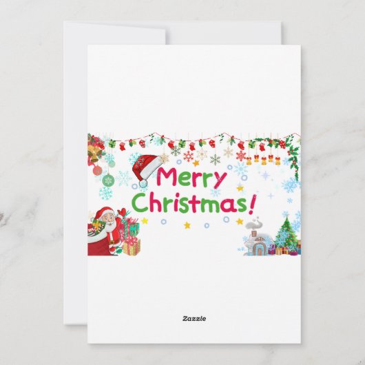 Eine Weihnachtskarte Feiertagskarte (Rückseite)