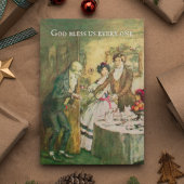 Eine Weihnachtskarte für Carol Scrooge Dickens Wei Karte