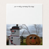 Eine Weihnachtskarte für den Bauernhof (Außenseite Aufgefaltet)