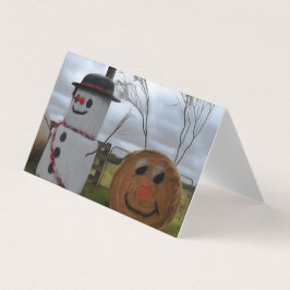 Eine Weihnachtskarte für den Bauernhof