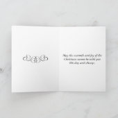 Eine Weihnachtskarte für den Schneetag Karte (Innenseite)