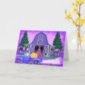 Eine Weihnachtskarte für ein Land Karte (Gelbe Blume)