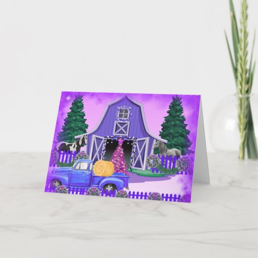 Eine Weihnachtskarte für ein Land Karte (Vorderseite)