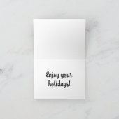 Eine Weihnachtskarte für Mitarbeiter Karte (Innenseite)