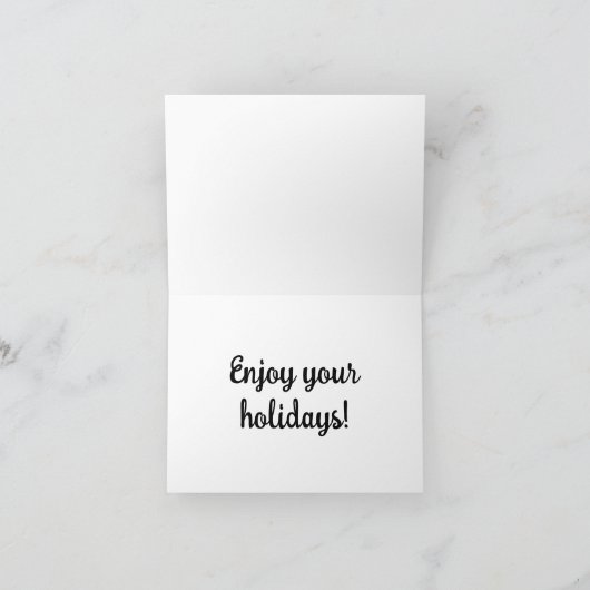 Eine Weihnachtskarte für Mitarbeiter Karte (Innenseite)