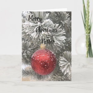 Eine Weihnachtskarte für Pastor und seine Familie Karte