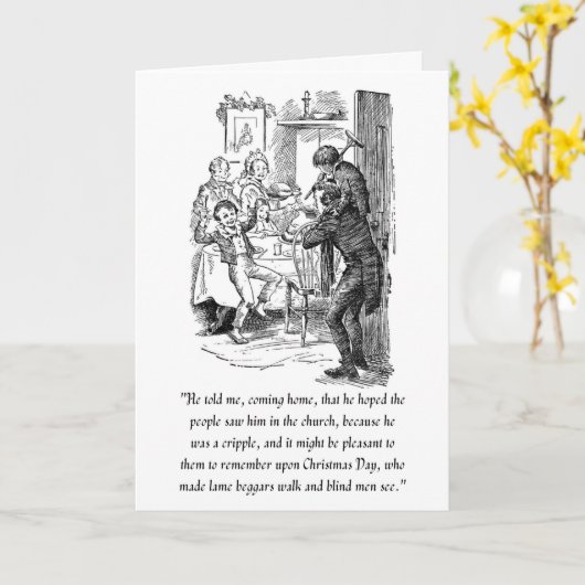 Eine Weihnachtskarte Karte (Gelbe Blume)