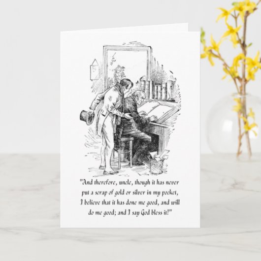 Eine Weihnachtskarte Karte (Gelbe Blume)