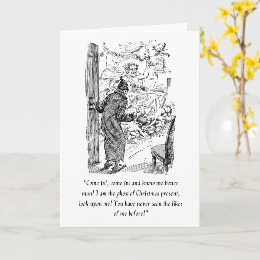 Eine Weihnachtskarte Karte (Gelbe Blume)