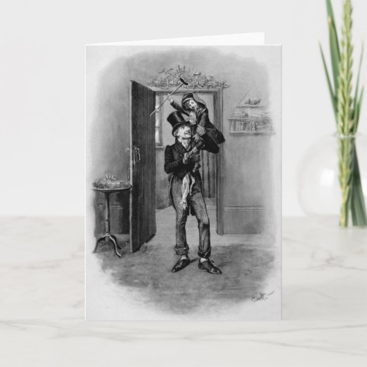 Eine Weihnachtskarte, Tiny Tim Feiertagskarte (Vorderseite)