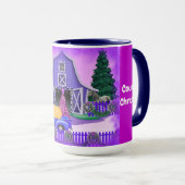Eine Weihnachtslandschaft-Tasse Tasse (VorderseiteRechts)